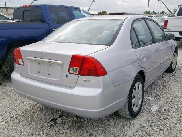 1HGES25753L028009 - 2003 HONDA CIVIC EX GRAY photo 4