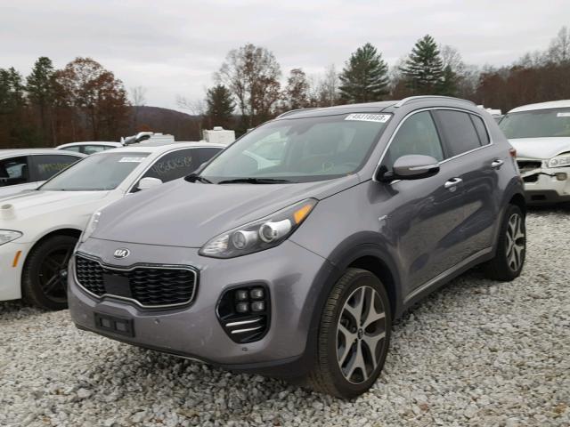 KNDPRCA61H7265831 - 2017 KIA SPORTAGE S GRAY photo 2