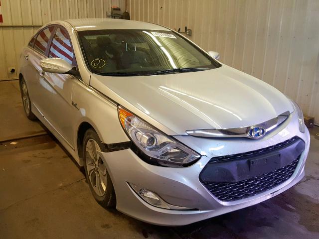 KMHEC4A45DA100175 - 2013 HYUNDAI SONATA HYB SILVER photo 1