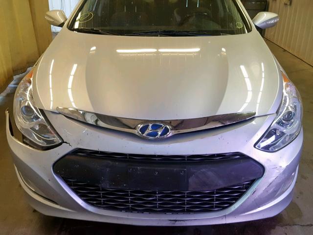 KMHEC4A45DA100175 - 2013 HYUNDAI SONATA HYB SILVER photo 9