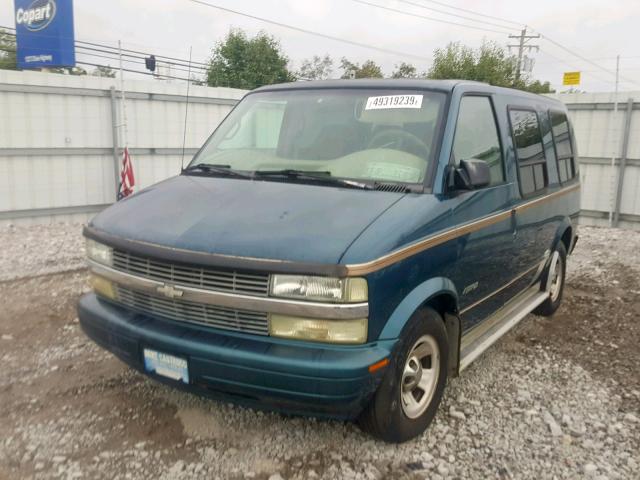 1GBDM19XX2B113686 - 2002 CHEVROLET ASTRO BLUE photo 2