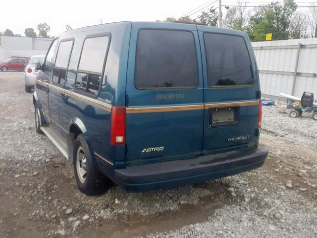 1GBDM19XX2B113686 - 2002 CHEVROLET ASTRO BLUE photo 3