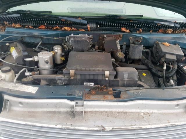 1GBDM19XX2B113686 - 2002 CHEVROLET ASTRO BLUE photo 7