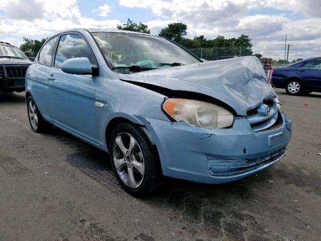 KMHCN36C87U046319 - 2007 HYUNDAI ACCENT SE BLUE photo 1