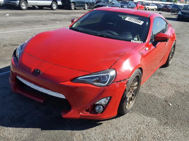 JF1ZNAA18D2719891 - 2013 TOYOTA SCION FR-S RED photo 2