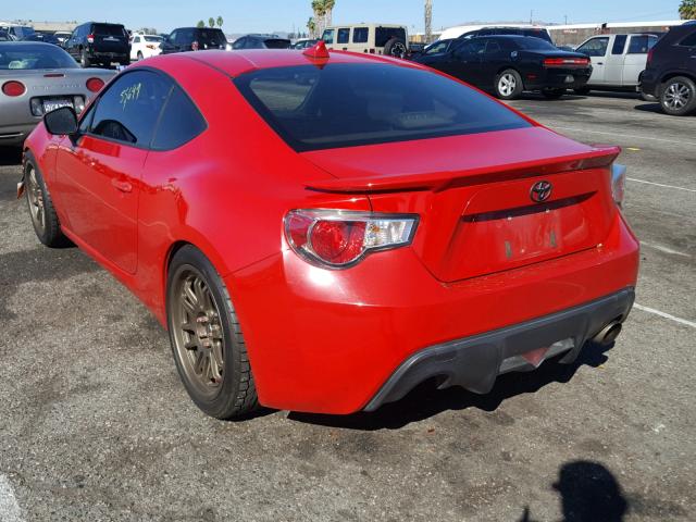 JF1ZNAA18D2719891 - 2013 TOYOTA SCION FR-S RED photo 3