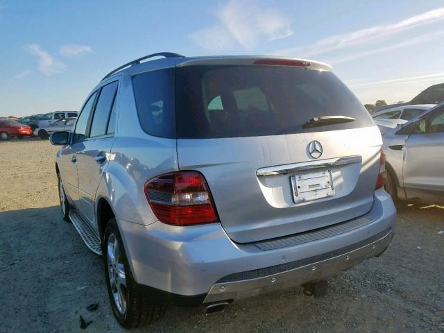 4JGBB86E47A276542 - 2007 MERCEDES-BENZ ML 350 SILVER photo 3