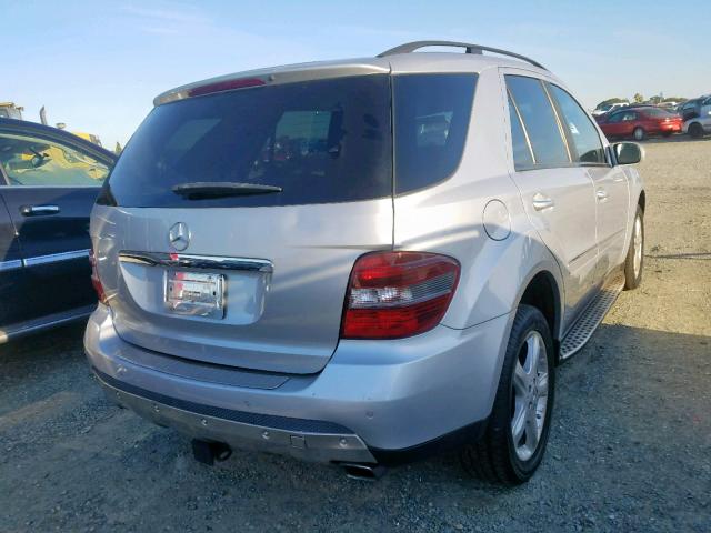 4JGBB86E47A276542 - 2007 MERCEDES-BENZ ML 350 SILVER photo 4