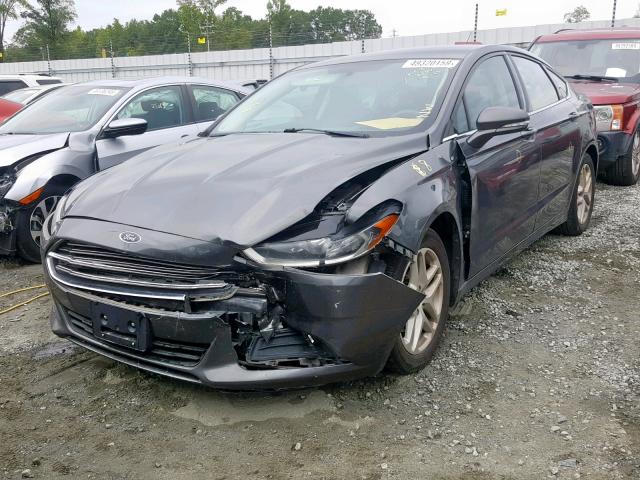 1FA6P0H7XF5112099 - 2015 FORD FUSION SE GRAY photo 2