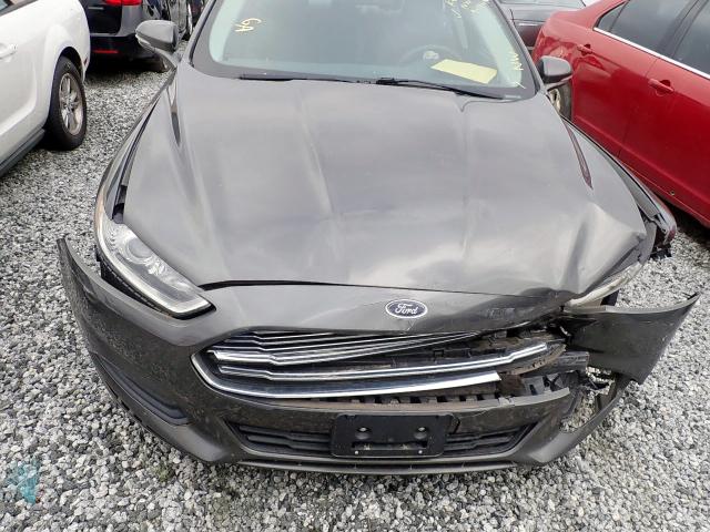 1FA6P0H7XF5112099 - 2015 FORD FUSION SE GRAY photo 7