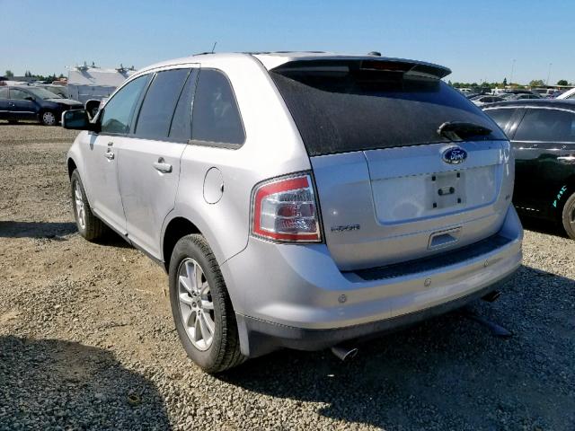 2FMDK38C19BA56032 - 2009 FORD EDGE SEL SILVER photo 3