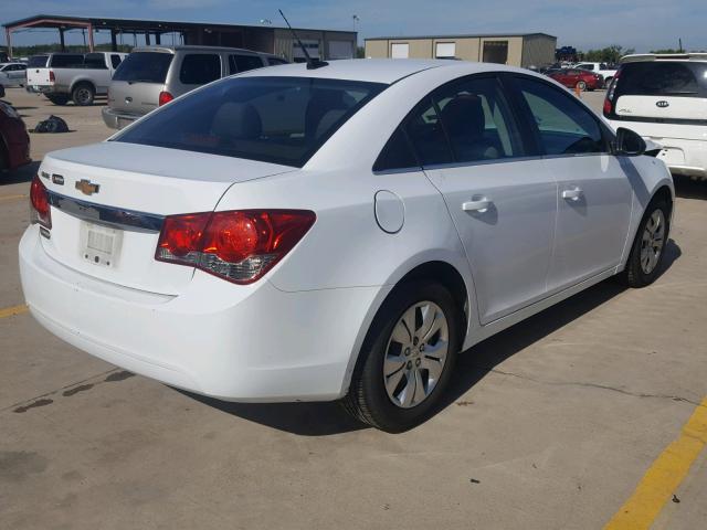 1G1PC5SH7C7166848 - 2012 CHEVROLET CRUZE LS WHITE photo 4