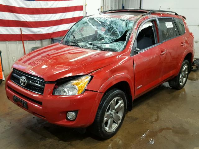 JTMRF4DV0B5048056 - 2011 TOYOTA RAV4 SPORT RED photo 2