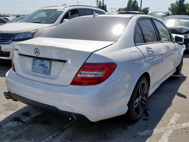 WDDGF4HB7EG216670 - 2014 MERCEDES-BENZ C 250 WHITE photo 4