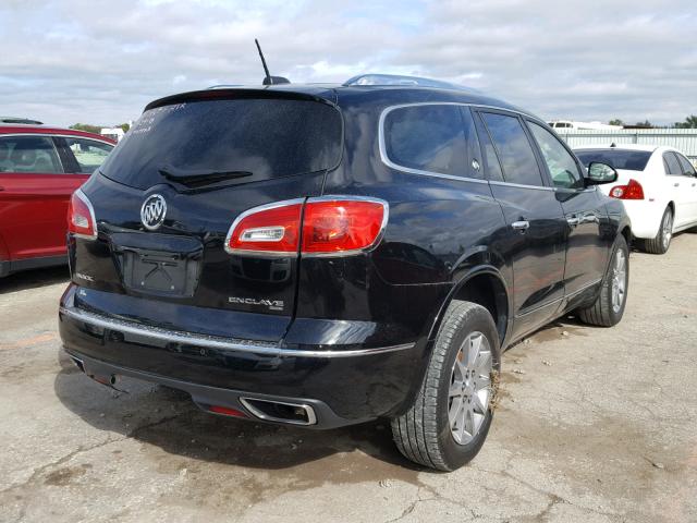 5GAKVBKD3GJ127854 - 2016 BUICK ENCLAVE BLACK photo 4