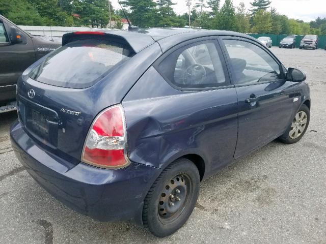 KMHCM36C89U124197 - 2009 HYUNDAI ACCENT GS GRAY photo 4