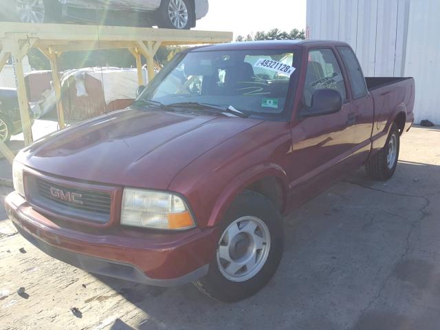 1GTCS1944W8522272 - 1998 GMC SONOMA RED photo 2