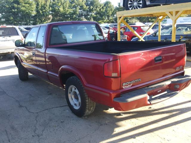 1GTCS1944W8522272 - 1998 GMC SONOMA RED photo 3