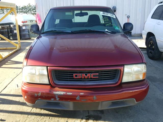 1GTCS1944W8522272 - 1998 GMC SONOMA RED photo 9