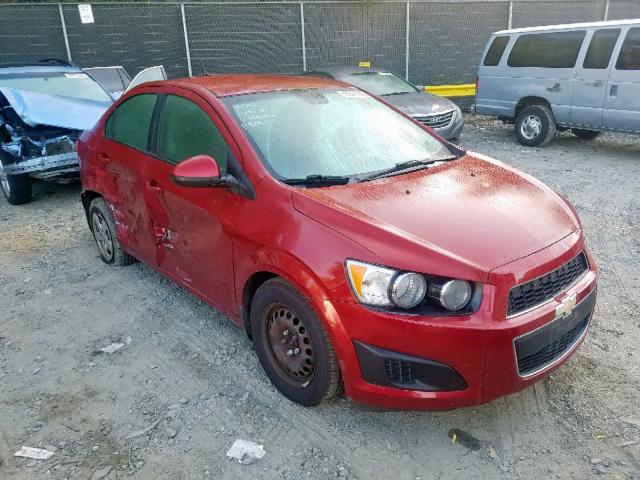 1G1JA5SG1D4198006 - 2013 CHEVROLET SONIC LS RED photo 1