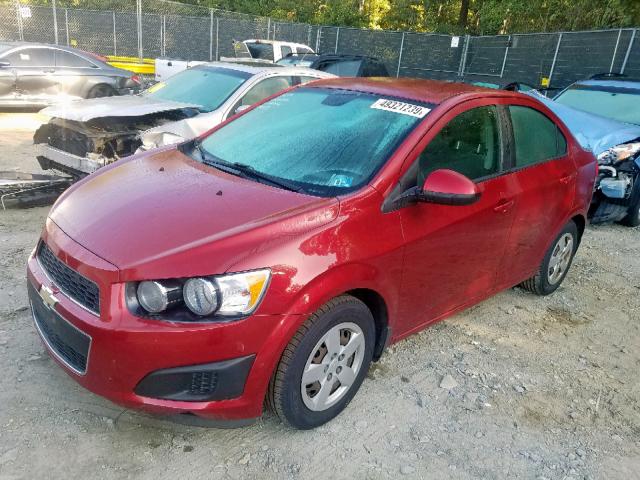 1G1JA5SG1D4198006 - 2013 CHEVROLET SONIC LS RED photo 2