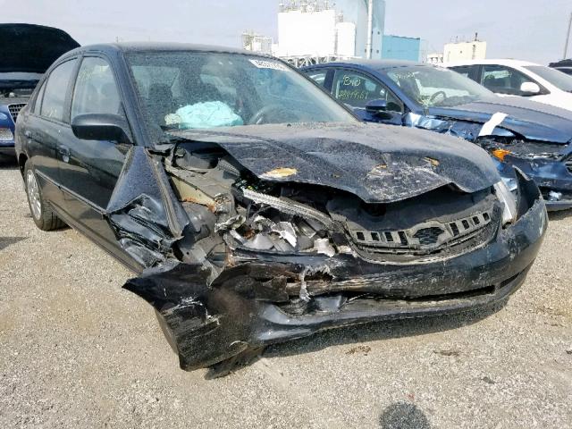 2HGES16634H603044 - 2004 HONDA CIVIC LX BLACK photo 1