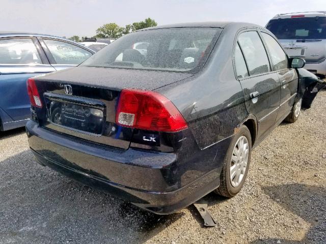 2HGES16634H603044 - 2004 HONDA CIVIC LX BLACK photo 4