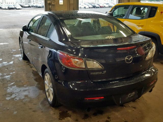 JM1BL1S54A1265241 - 2010 MAZDA 3 S BLACK photo 3