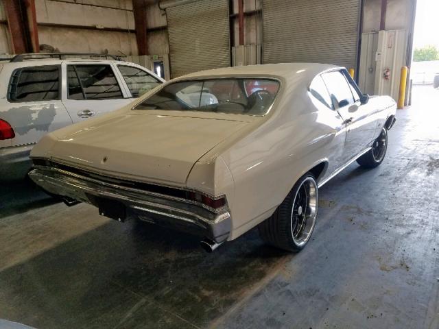 133378A121069 - 1968 CHEVROLET CHEVELLE WHITE photo 4