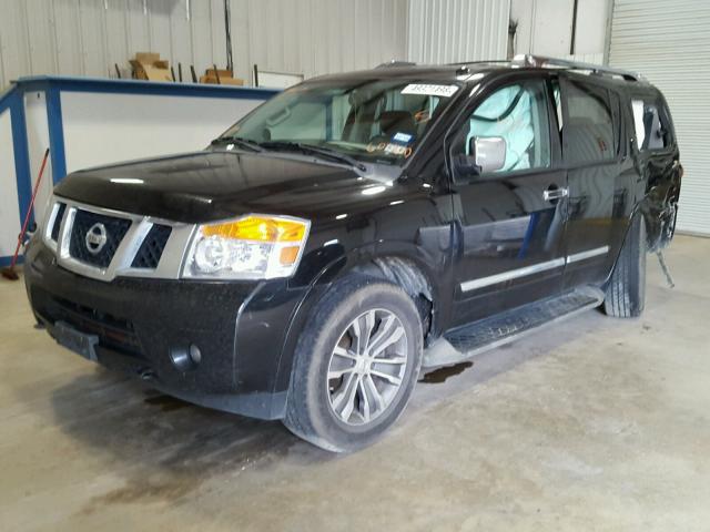 5N1BA0ND6FN603642 - 2015 NISSAN ARMADA SV BLACK photo 2