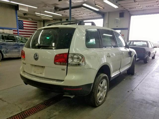 WVGCM77LX4D048741 - 2004 VOLKSWAGEN TOUAREG 4. WHITE photo 4