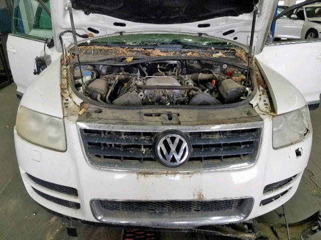 WVGCM77LX4D048741 - 2004 VOLKSWAGEN TOUAREG 4. WHITE photo 7