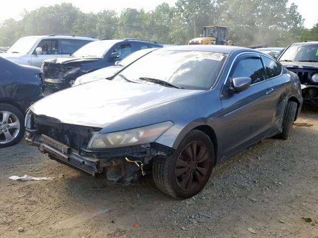 1HGCS12879A012414 - 2009 HONDA ACCORD EXL GRAY photo 2