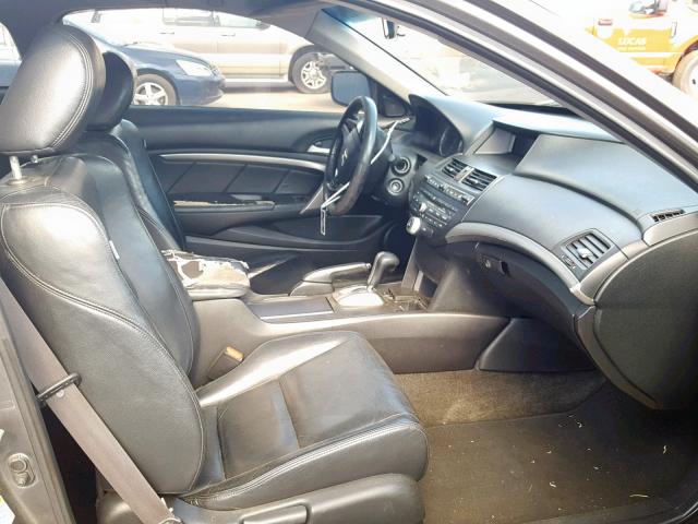 1HGCS12879A012414 - 2009 HONDA ACCORD EXL GRAY photo 5