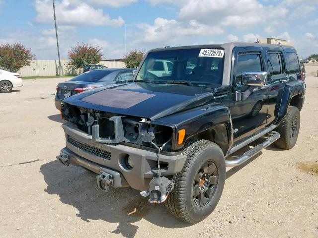 5GTDN136368180473 - 2006 HUMMER H3 BLACK photo 2