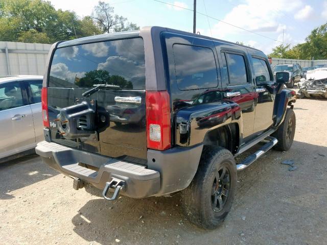 5GTDN136368180473 - 2006 HUMMER H3 BLACK photo 4