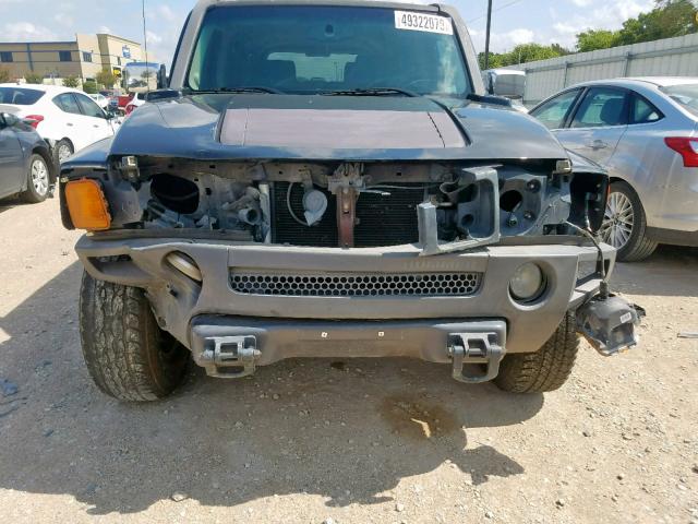 5GTDN136368180473 - 2006 HUMMER H3 BLACK photo 9