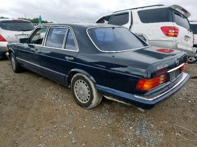 WDBCA35E6LA550218 - 1990 MERCEDES-BENZ 420 SEL BLUE photo 2