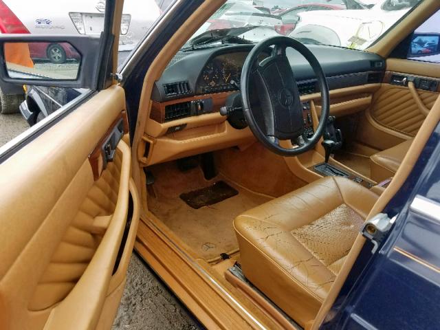 WDBCA35E6LA550218 - 1990 MERCEDES-BENZ 420 SEL BLUE photo 9