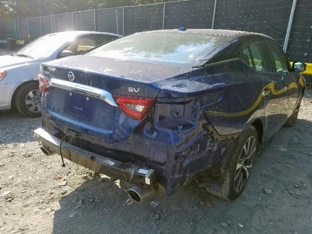 1N4AA6AP8HC378325 - 2017 NISSAN MAXIMA 3.5 BLUE photo 4