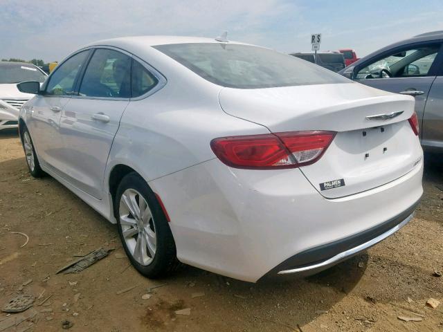 1C3CCCAB3GN166665 - 2016 CHRYSLER 200 LIMITE WHITE photo 3