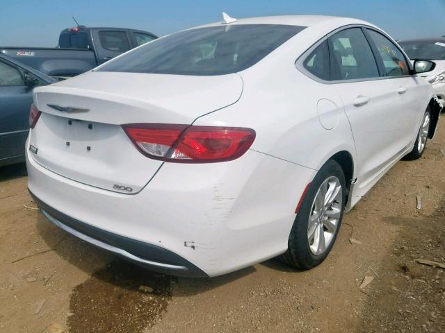 1C3CCCAB3GN166665 - 2016 CHRYSLER 200 LIMITE WHITE photo 4