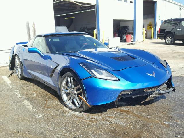 1G1YK2D76G5115739 - 2016 CHEVROLET CORVETTE S BLUE photo 1