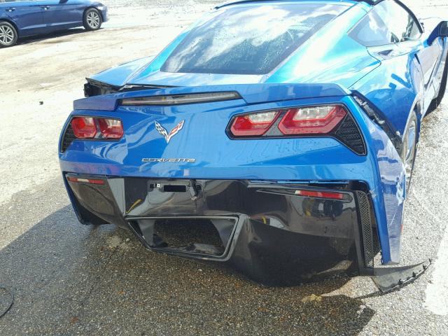 1G1YK2D76G5115739 - 2016 CHEVROLET CORVETTE S BLUE photo 10