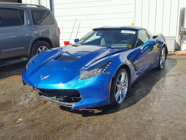 1G1YK2D76G5115739 - 2016 CHEVROLET CORVETTE S BLUE photo 2