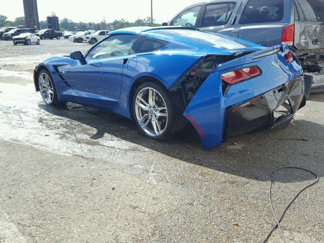 1G1YK2D76G5115739 - 2016 CHEVROLET CORVETTE S BLUE photo 3