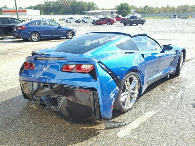 1G1YK2D76G5115739 - 2016 CHEVROLET CORVETTE S BLUE photo 4