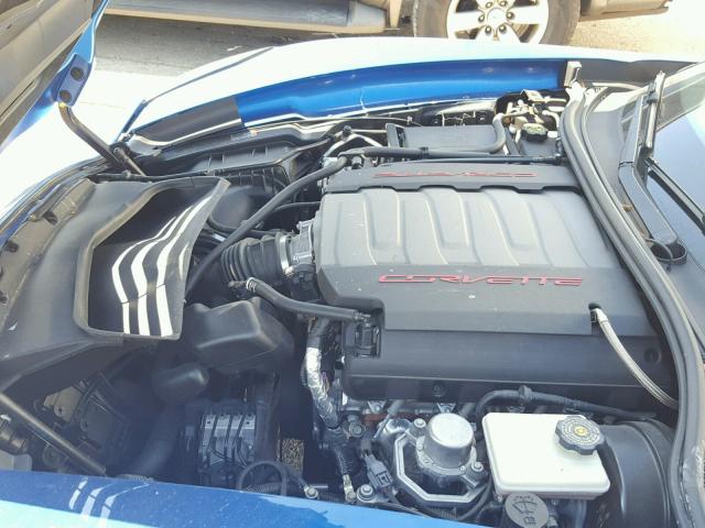 1G1YK2D76G5115739 - 2016 CHEVROLET CORVETTE S BLUE photo 7