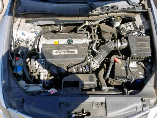 1HGCP26439A140308 - 2009 HONDA ACCORD LXP SILVER photo 7