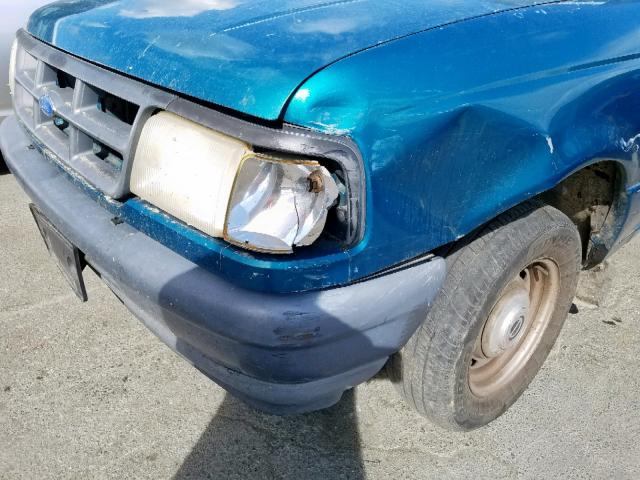 1FTCR10A1RUE65491 - 1994 FORD RANGER GREEN photo 9